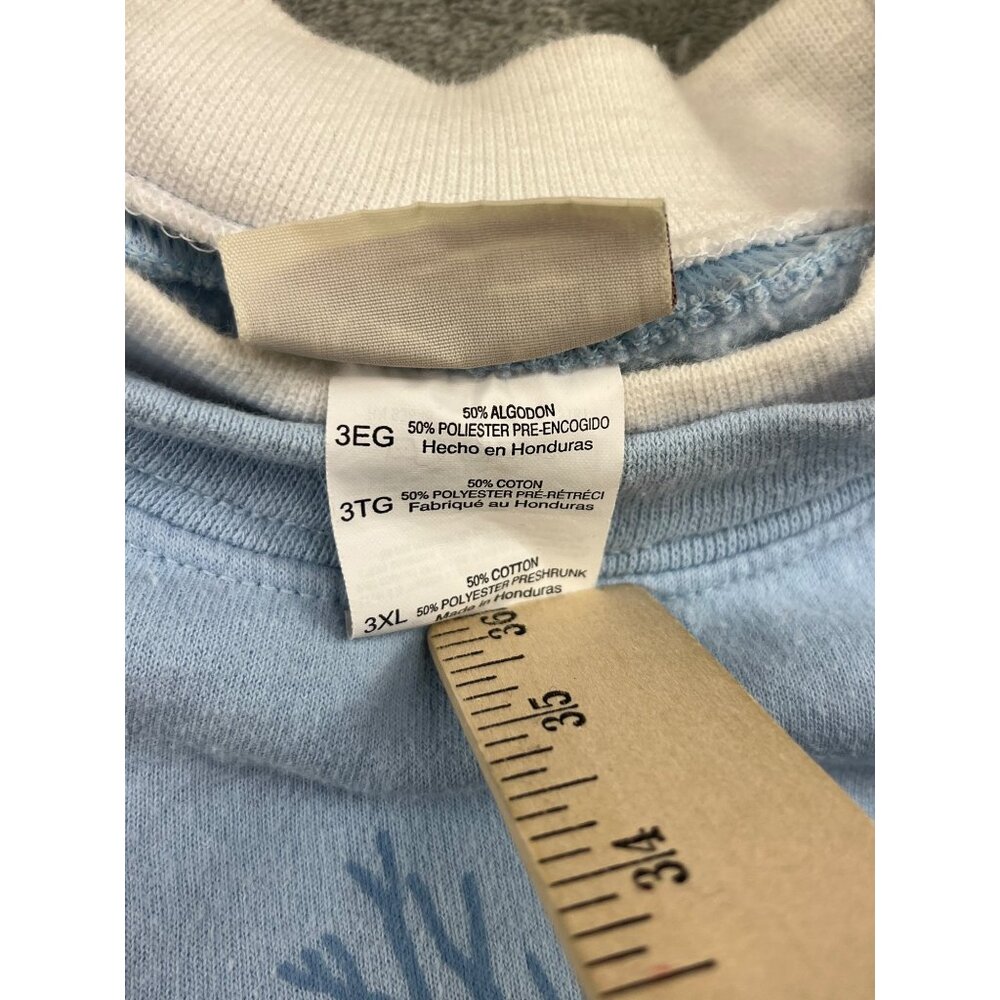 Top Stitch Morning Sun Womens 3XL Blue Sweatshirt Deer Print Winter Design VTG - Picture 4 of 10